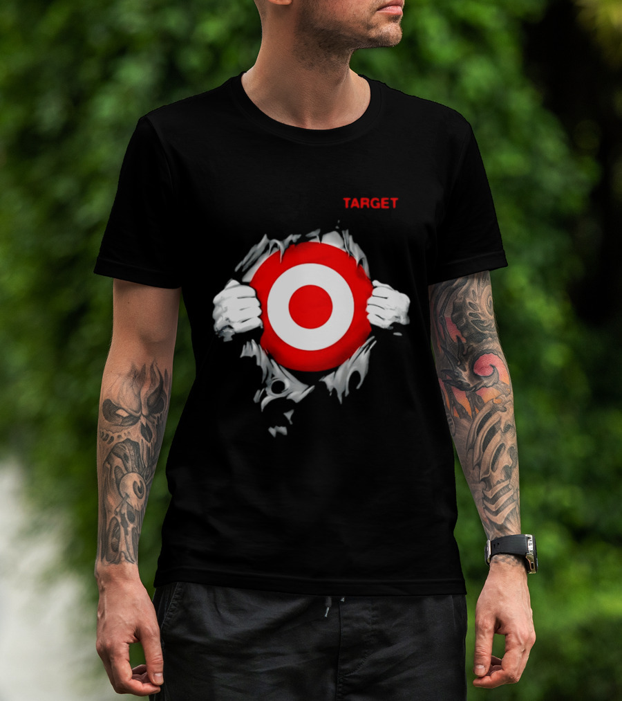 Target Ripped Chest Bullseye T-Shirt