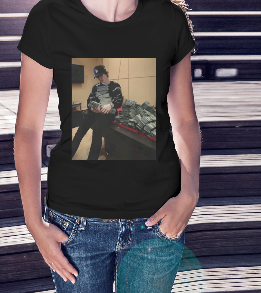Balenciaga Black Stacks Of Cash T-Shirt