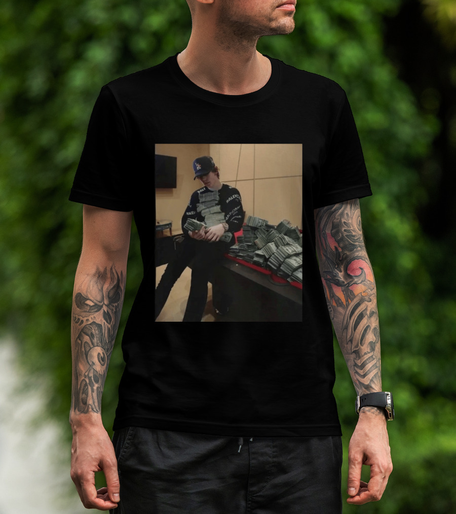 Balenciaga Black Stacks Of Cash T-Shirt