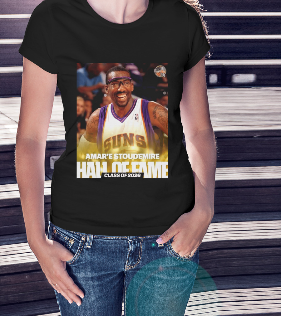 Amar'e Stoudemire Basketball Hall Of Fame Class Of 2026 Suns T-Shirt