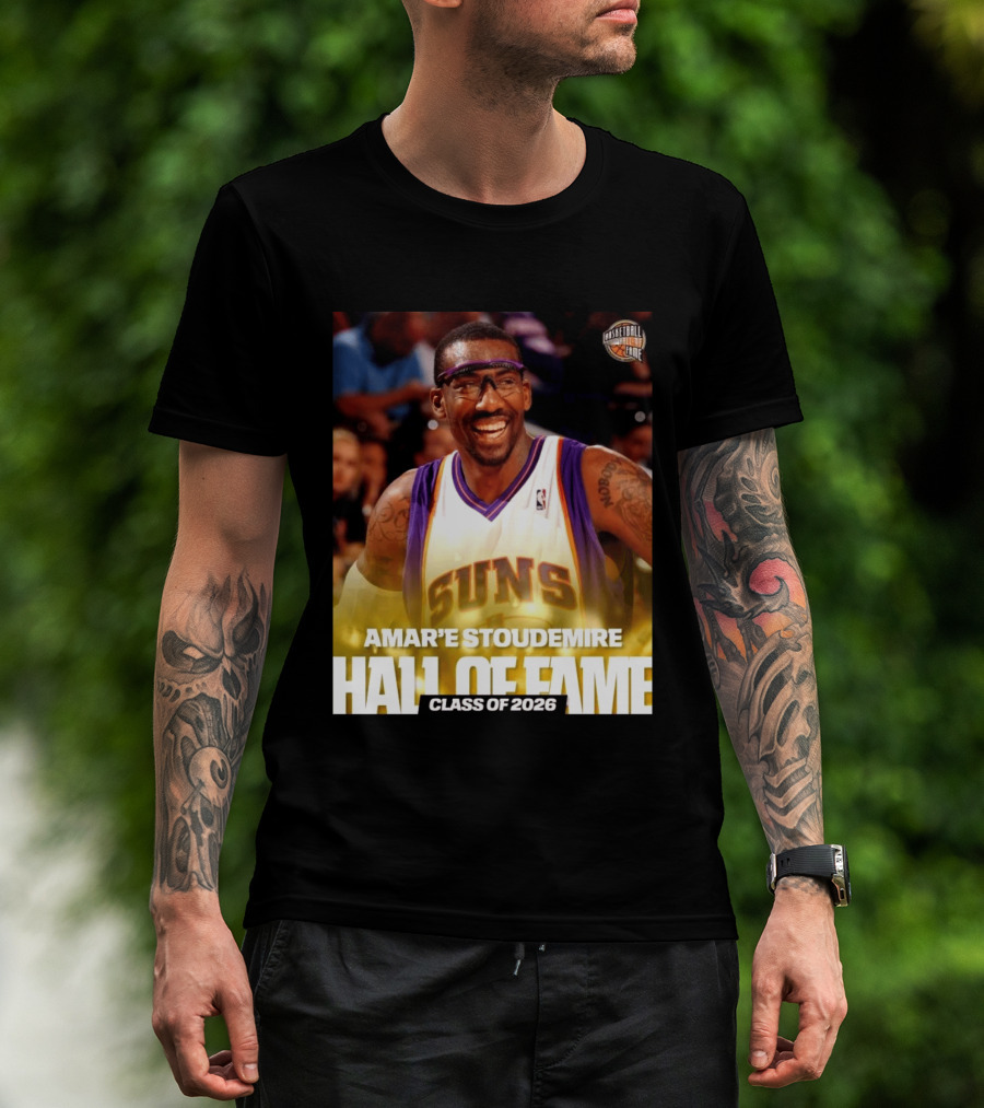Amar'e Stoudemire Basketball Hall Of Fame Class Of 2026 Suns T-Shirt