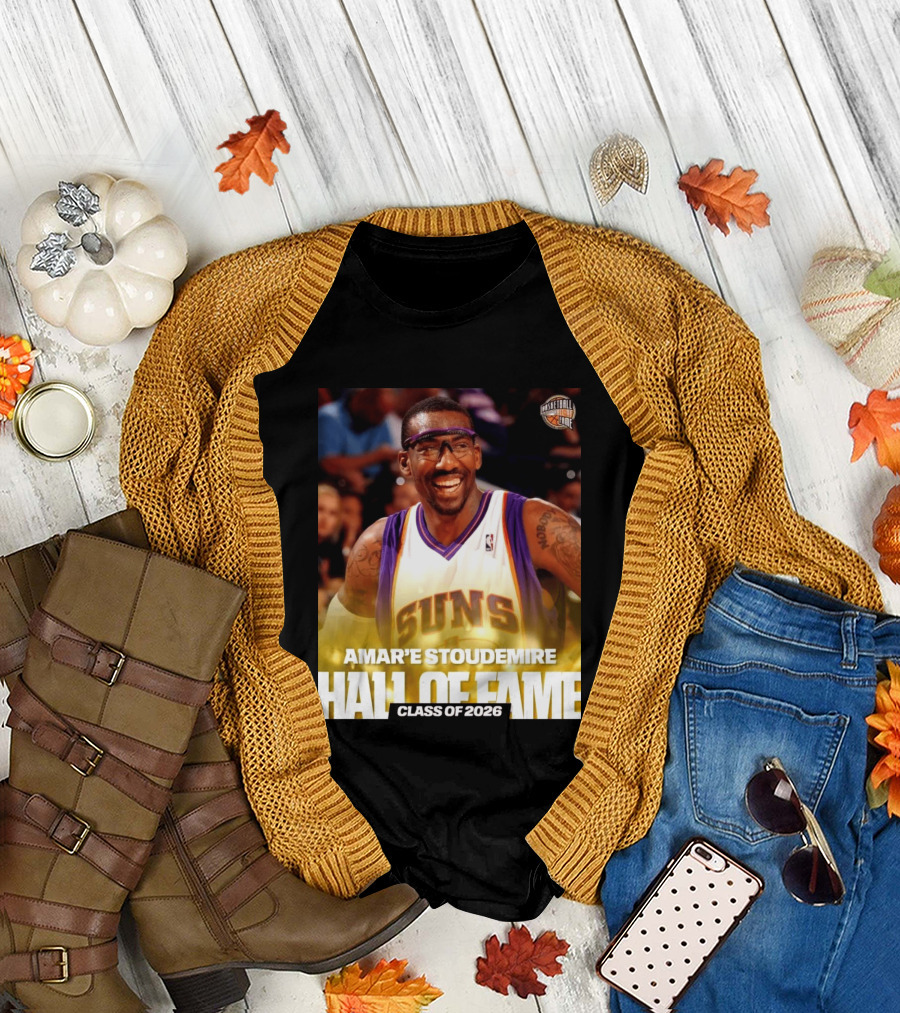 Amar'e Stoudemire Basketball Hall Of Fame Class Of 2026 Suns T-Shirt