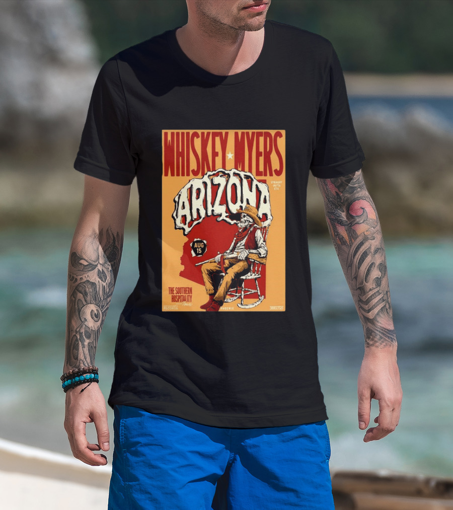 Whiskey Myers Arizona Aug 15 The Southern Hospitality Tour Phoenix 2026 T-Shirt