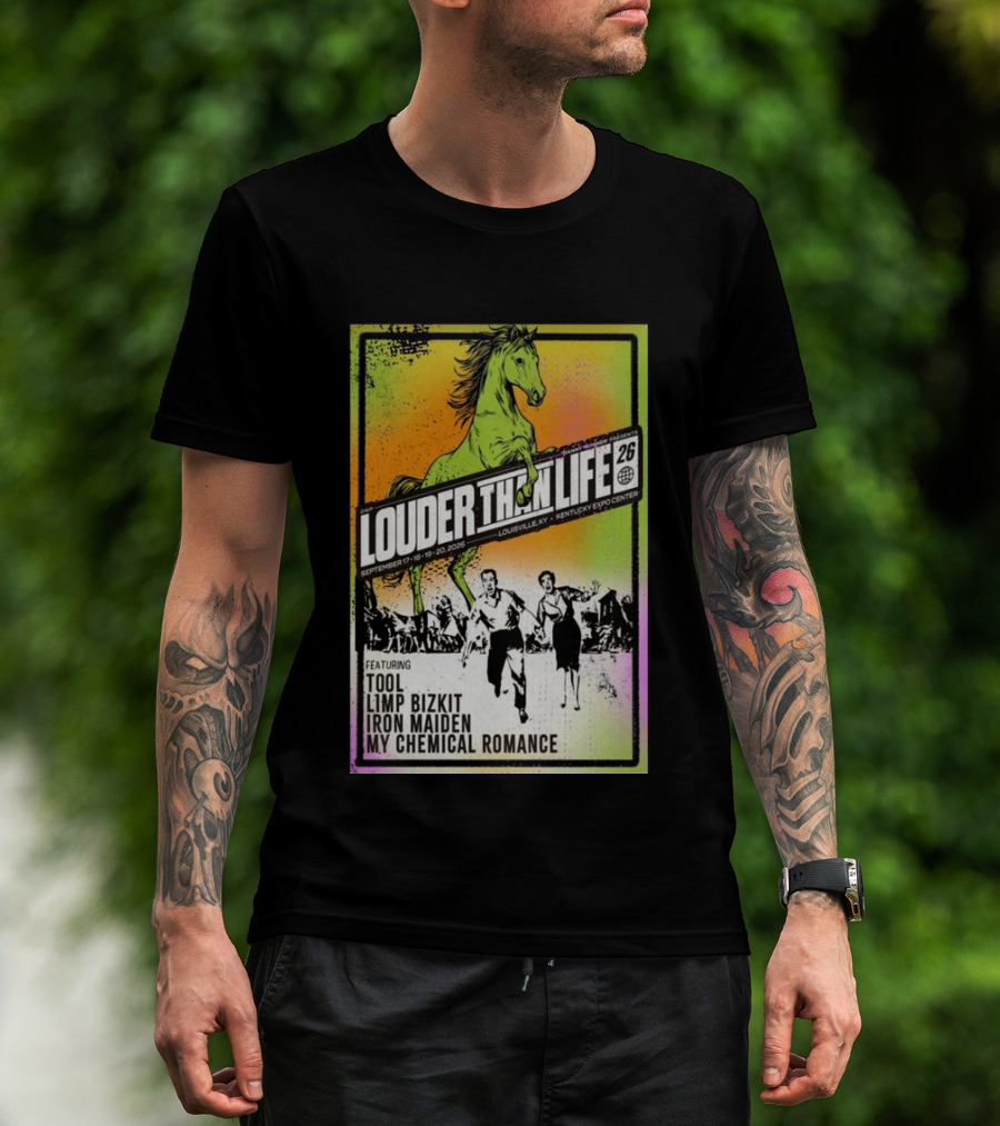 Louder Than Life 2026 Louisville KY Featuring Tool Limp Bizkit Iron Maiden My Chemical Romance T-Shirt