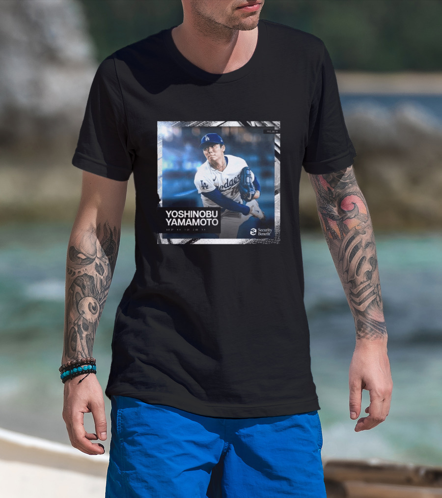 Yoshinobu Yamamoto Los Angeles Dodgers Security Benefit 2026 T-Shirt