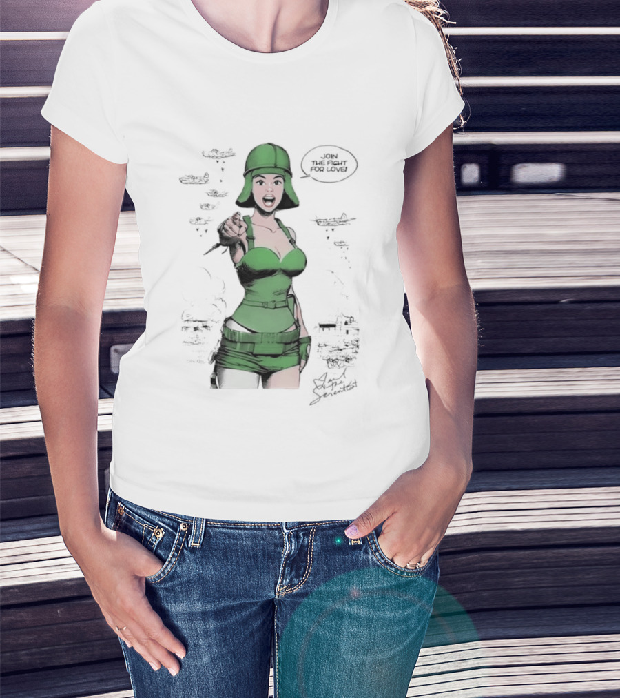 Alicia Keys Join The Fight For Love By Ian The Scientist T-Shirt