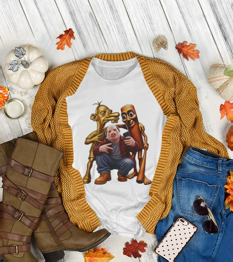 Neegy John Pork Tung Tung Tung Sahur Meme Characters T-Shirt