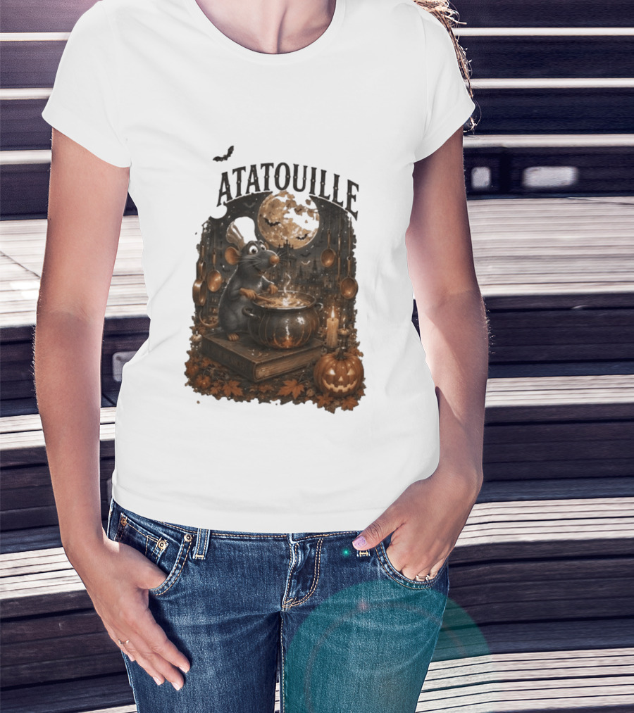Ratatouille Halloween Cooking Adventure With Pumpkin And Chef Mouse T-Shirt