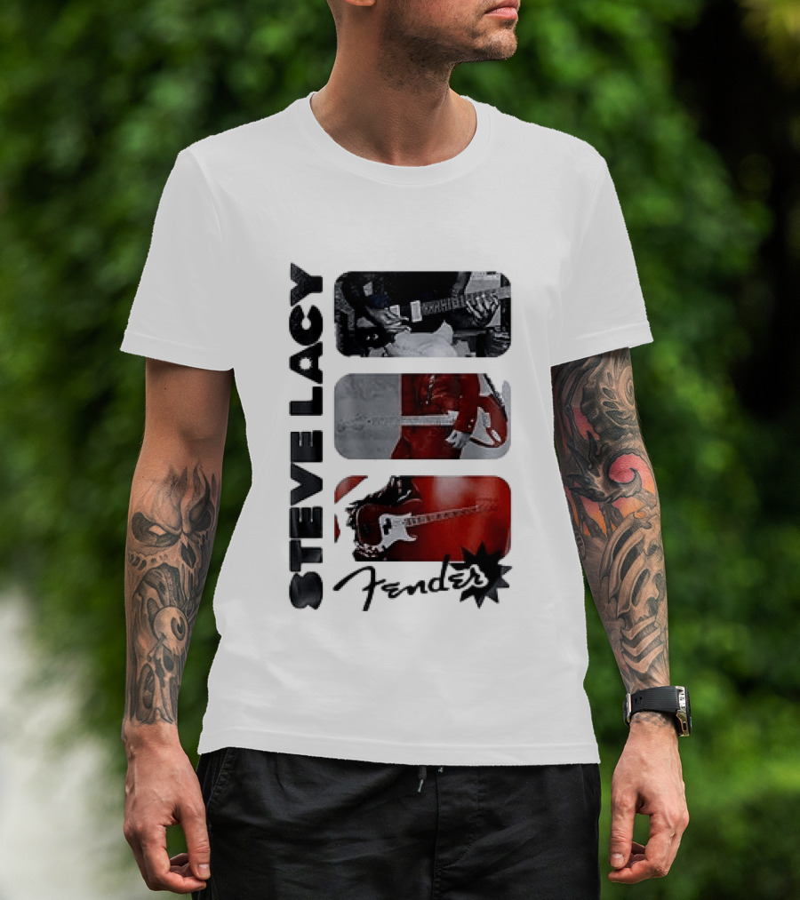 Steve Lacy Fender Oh Yeah Tour Guitar T-Shirt