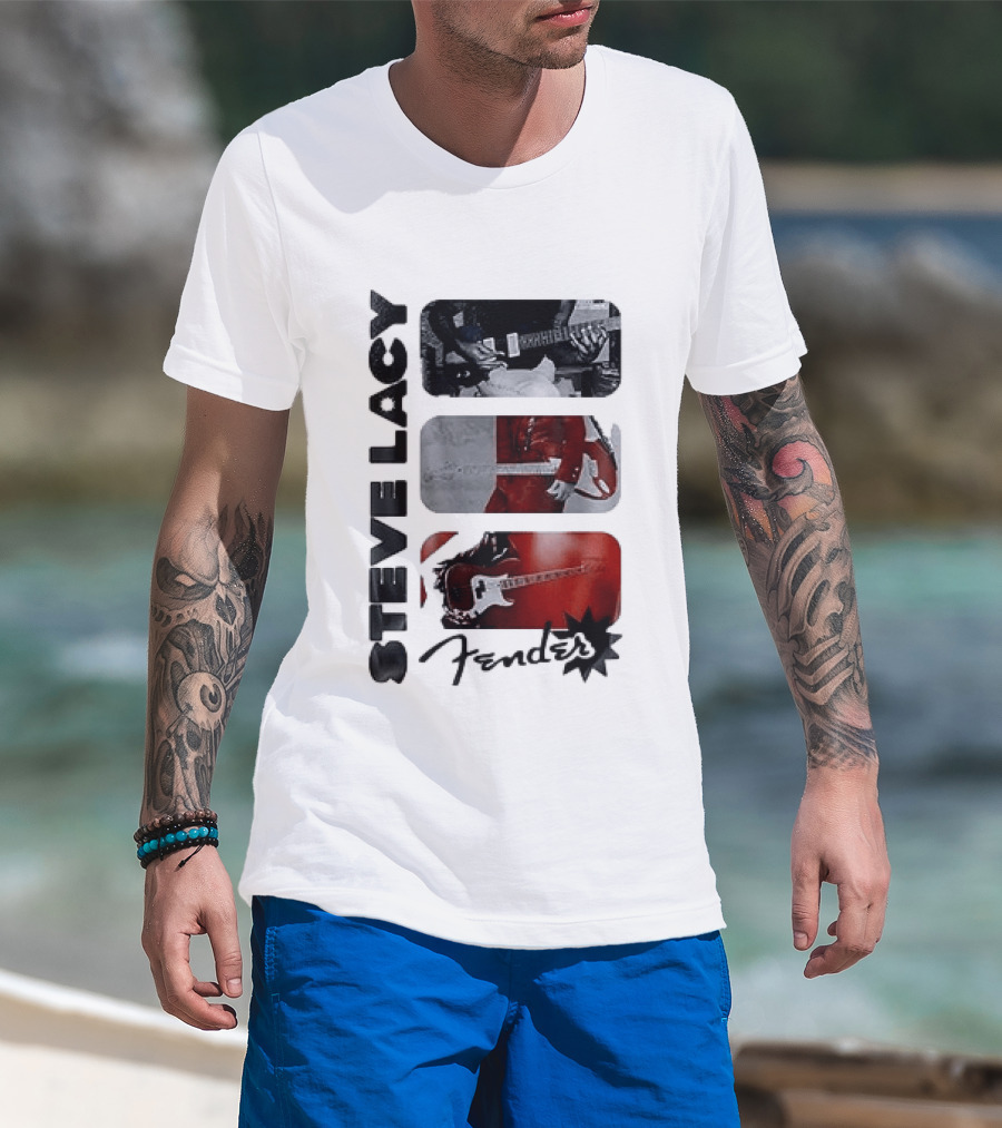 Steve Lacy Fender Oh Yeah Tour Guitar T-Shirt