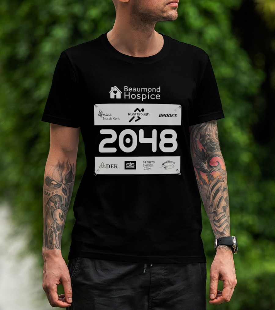 Beaumond Hospice Race Bib 2048 RunThrough Brooks Sports Shoes DEK Mind North Kent Hallbeck T-Shirt