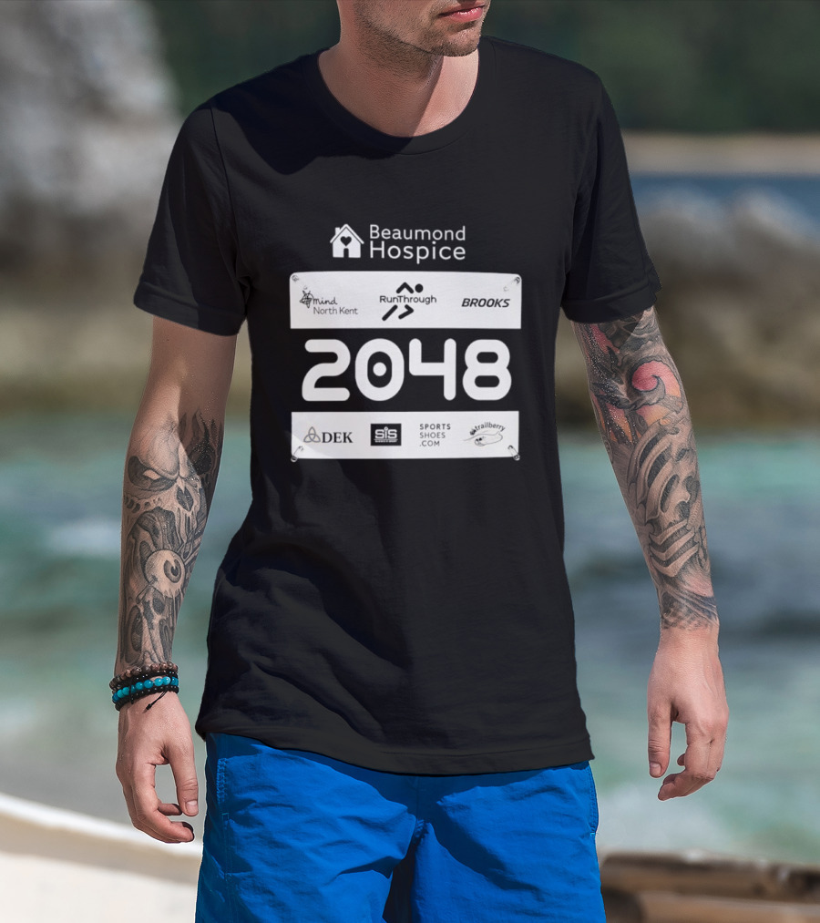 Beaumond Hospice Race Bib 2048 RunThrough Brooks Sports Shoes DEK Mind North Kent Hallbeck T-Shirt
