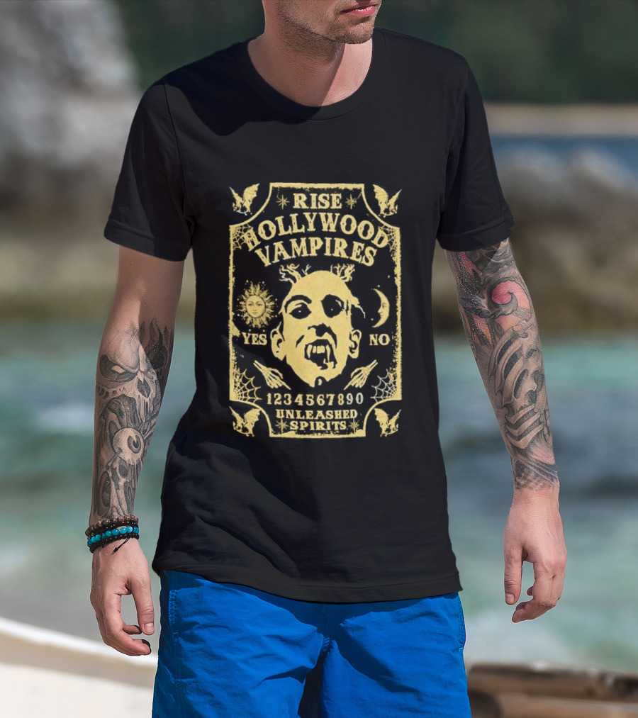 Rise Hollywood Vampires Unleashed Spirits 2026 Europe UK Tour Ouija 1990 T-Shirt