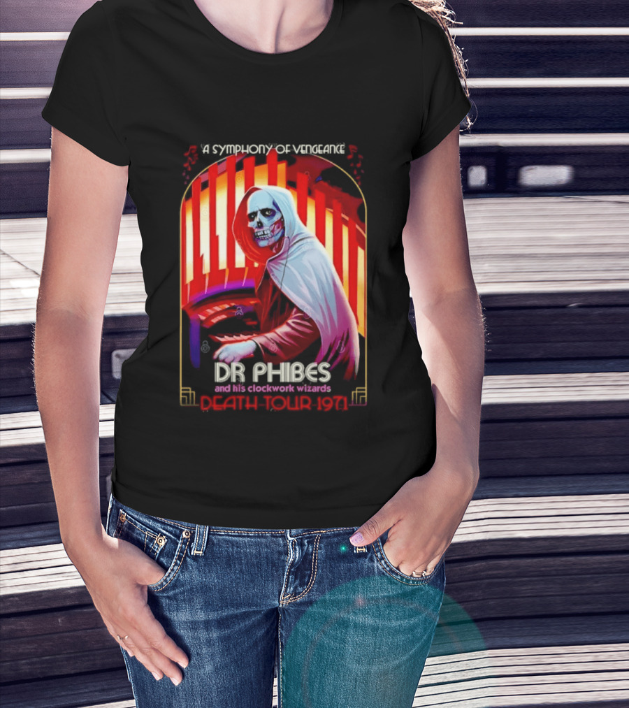 Dr Phibes And His Work Wizards A Symphony Of Vengeance Death Tour 1971 T-Shirt