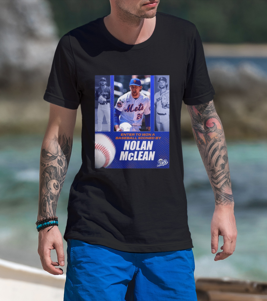 Enter To Win A Baseball Signed By Nolan McLean Mets 26 Celebrating 25 Years T-Shirt