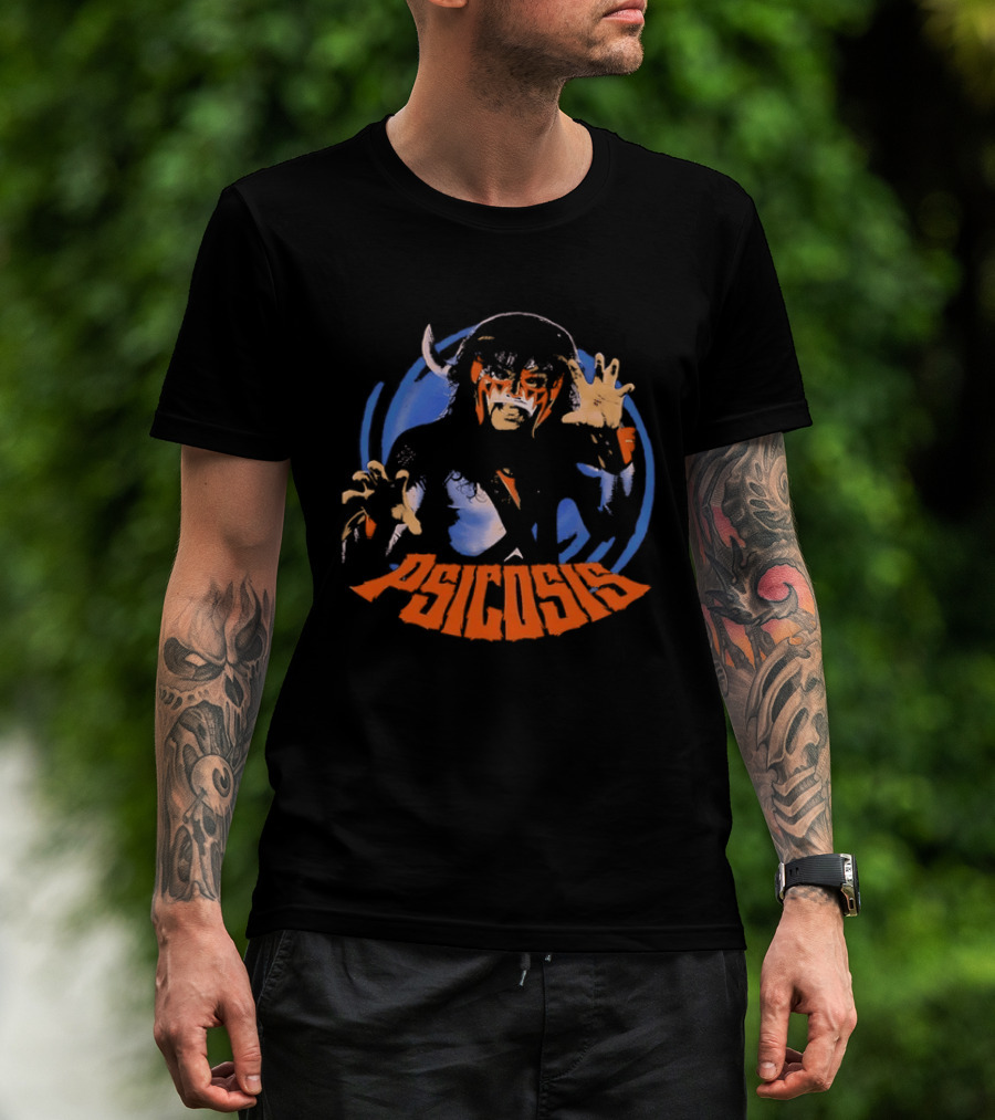 Psicosis Lucha Libre Wrestler Iconic Mask T-Shirt