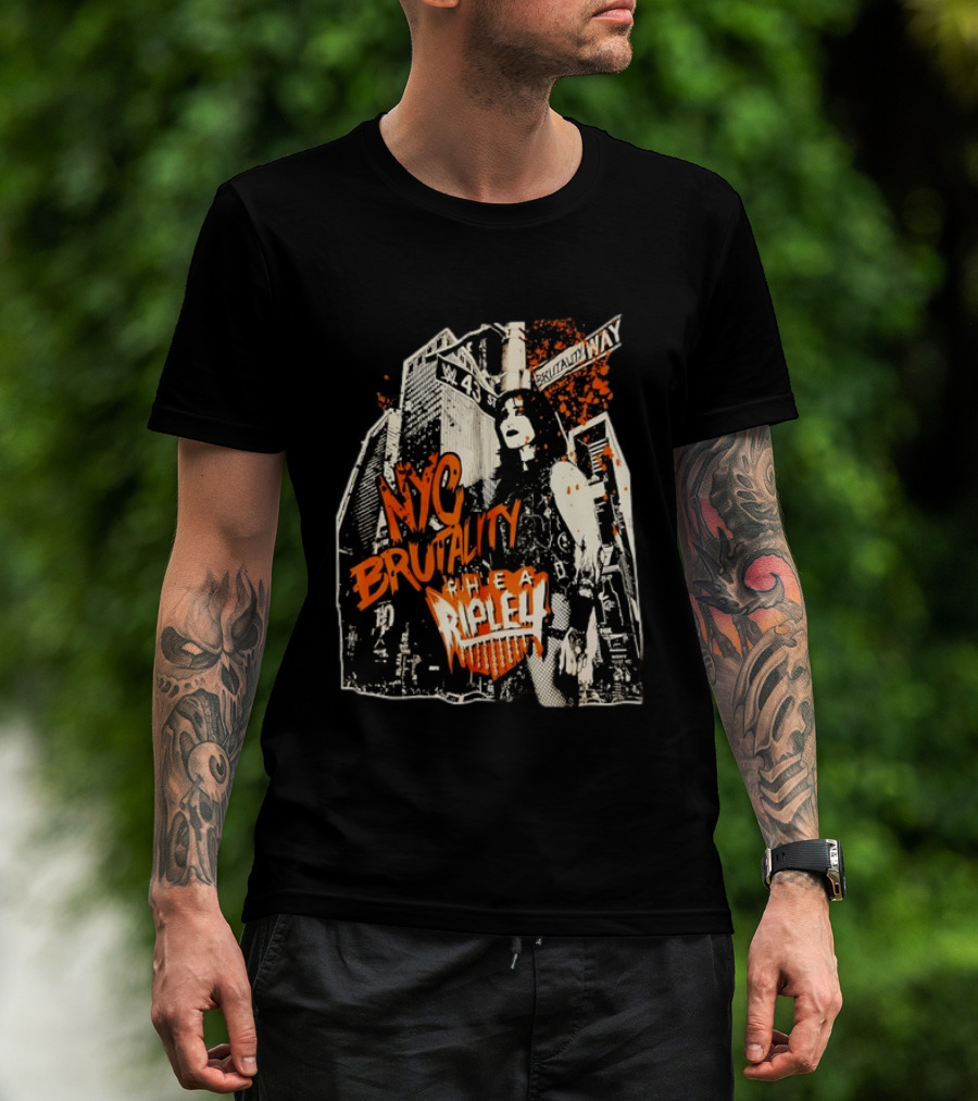 NYC Brutality Rhea Ripley WWE Wrestling W 43 Street T-Shirt