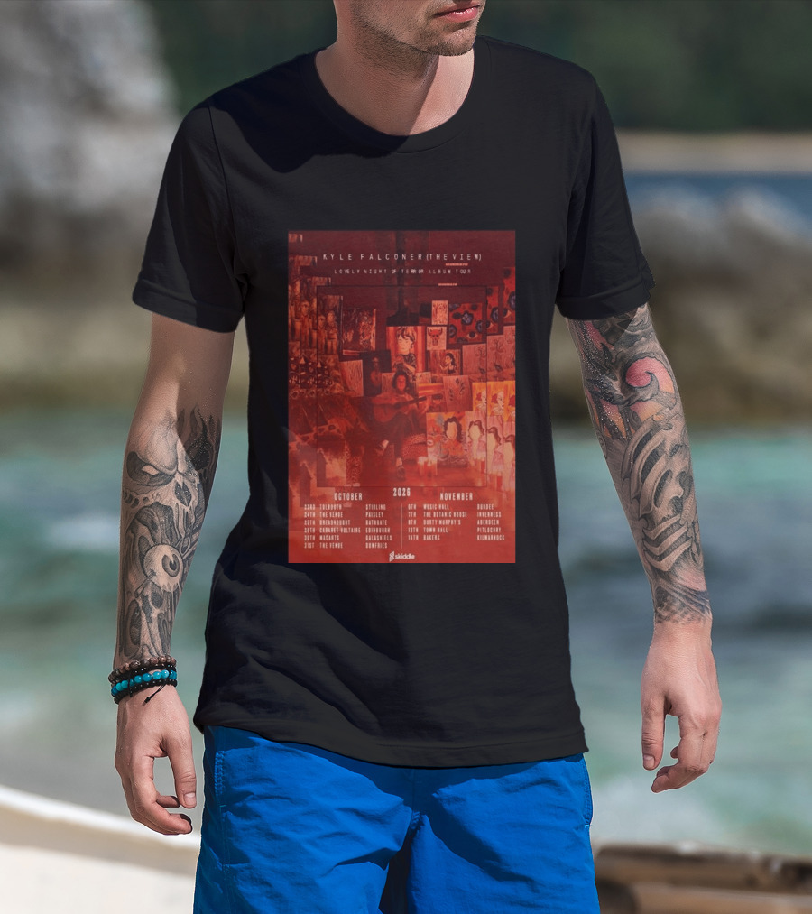 Kyle Falconer The View Lovely Night Of Terror Album Tour 2026 October November Scotland Dates T-Shirt