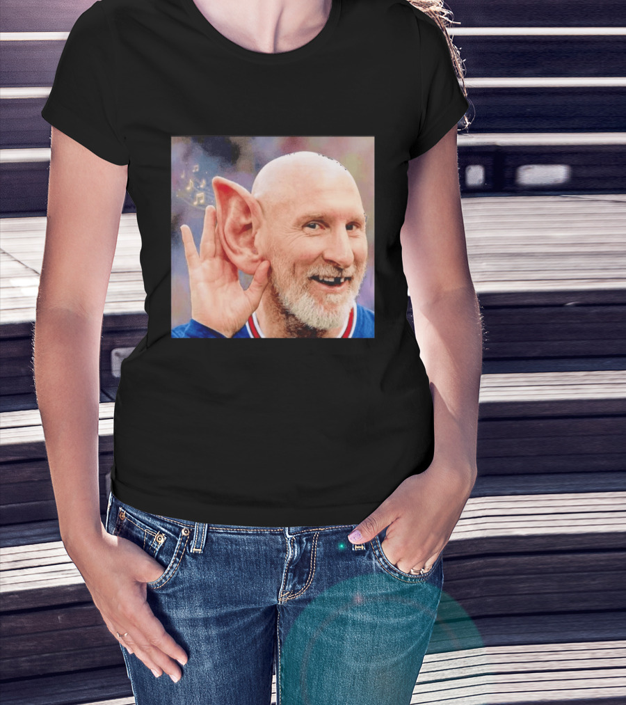 Lionel Messi Elf Meme Pessi Big Ear Music Notes Bald Man T-Shirt