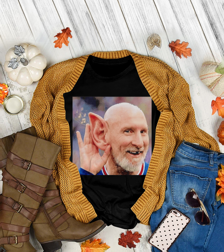 Lionel Messi Elf Meme Pessi Big Ear Music Notes Bald Man T-Shirt