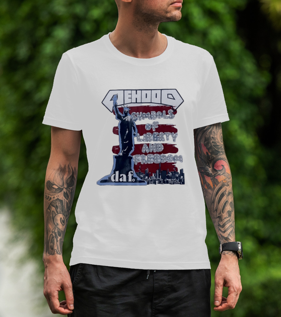 Mehood Symbols Of Liberty And Freedom Statue Of Liberty Daf T-Shirt