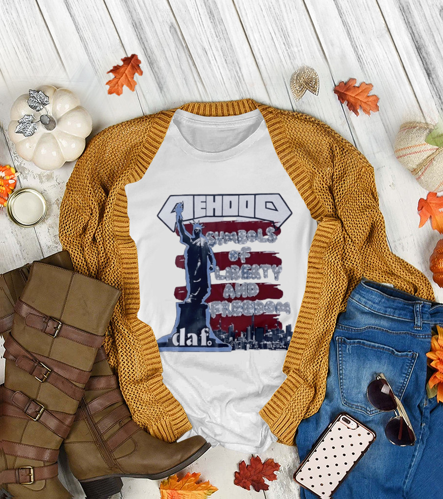 Mehood Symbols Of Liberty And Freedom Statue Of Liberty Daf T-Shirt