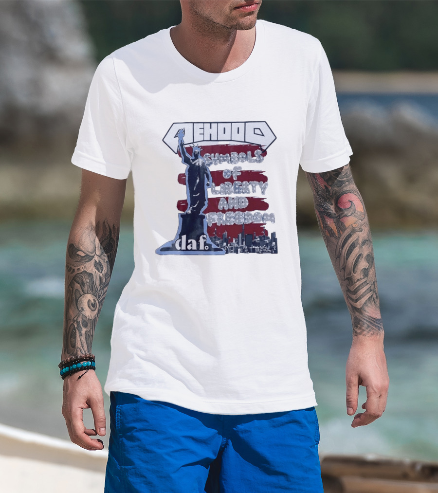Mehood Symbols Of Liberty And Freedom Statue Of Liberty Daf T-Shirt