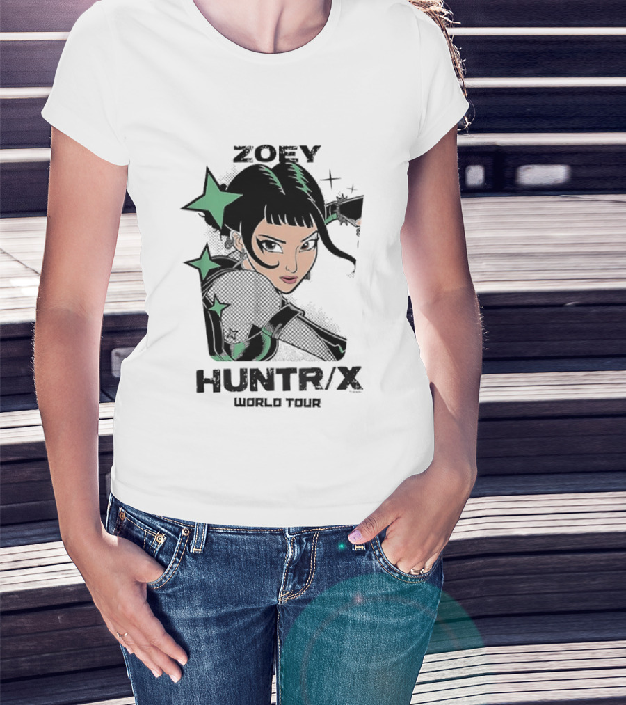Zoey Huntr X World Tour Concert Music Artist Stars T-Shirt