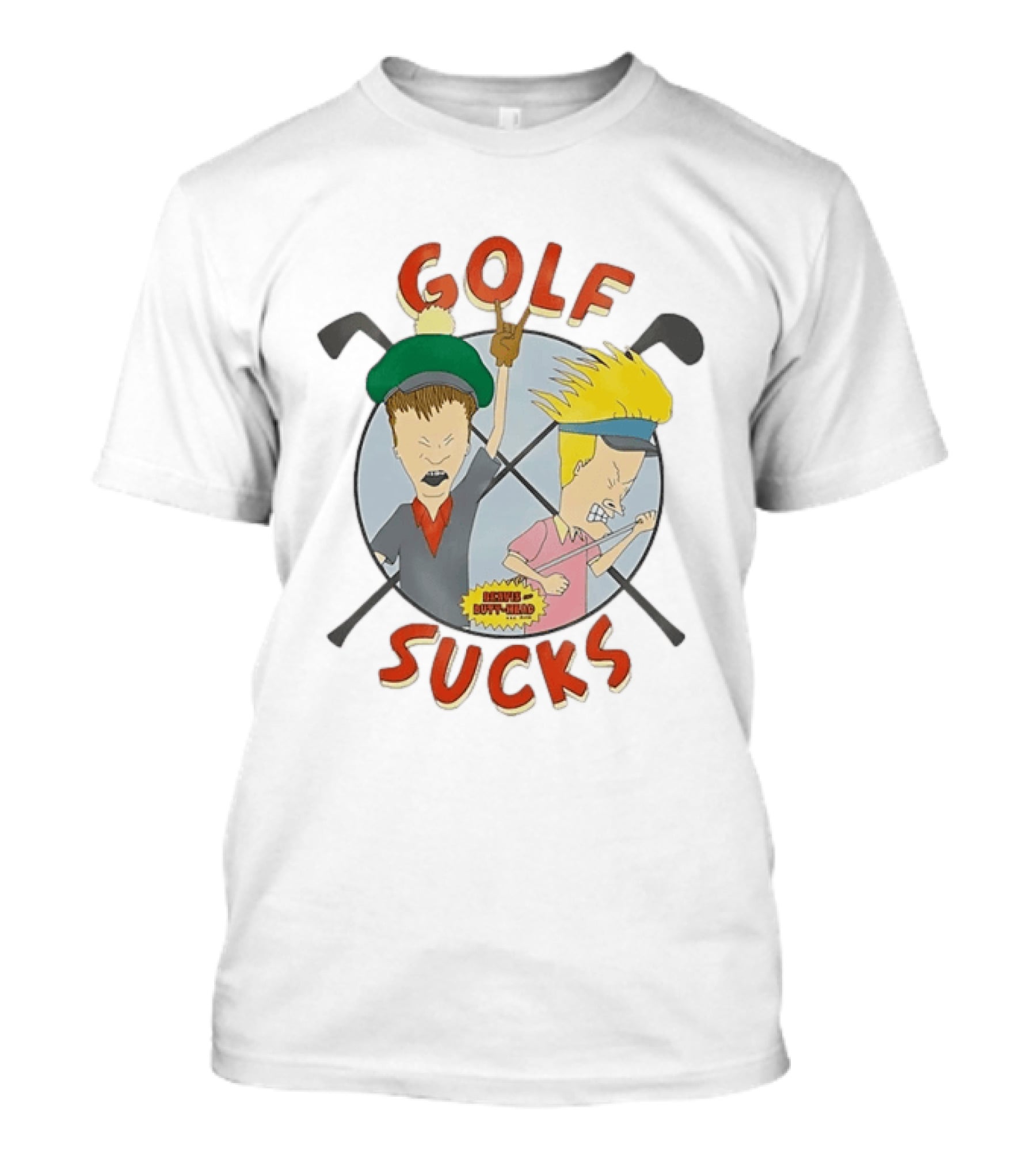Beavis And Butt Head Golf Sucks 90s Cartoon T-Shirt