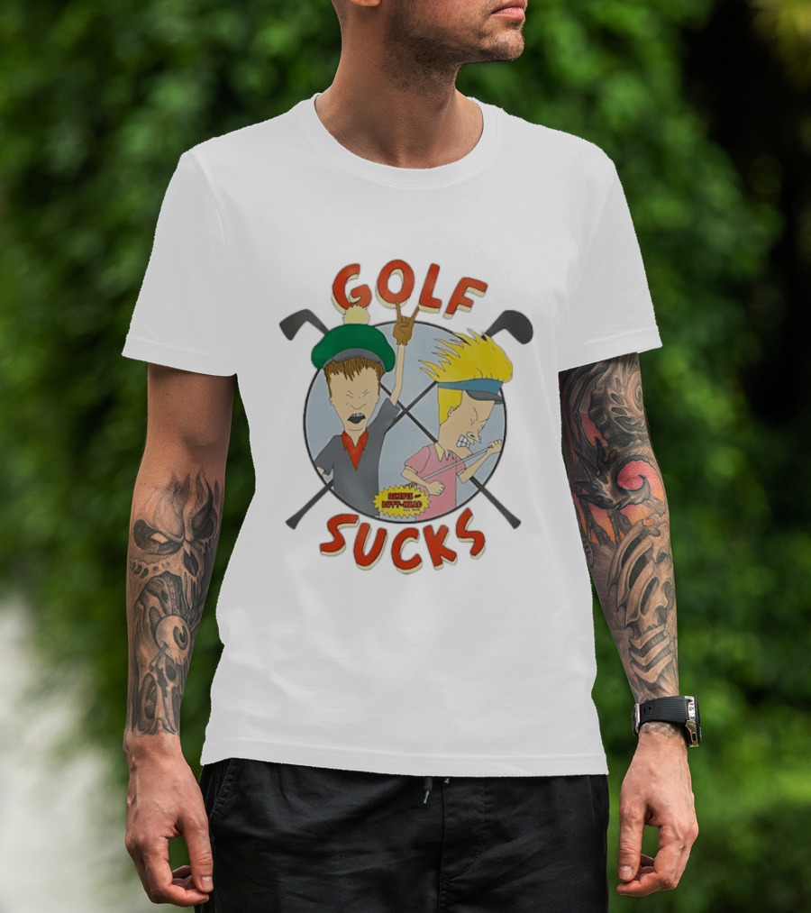 Beavis And Butt Head Golf Sucks 90s Cartoon T-Shirt