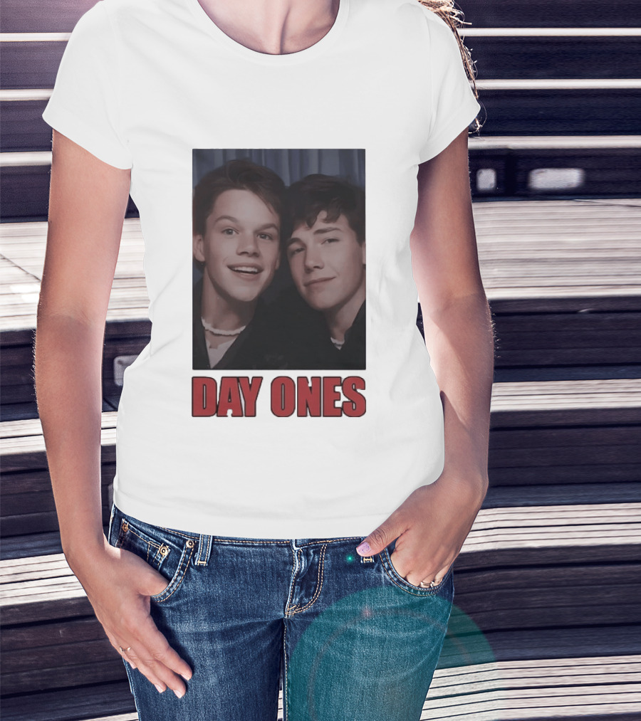 Ben Affleck Matt Damon Day Ones Friends Photobooth Nostalgia T-Shirt