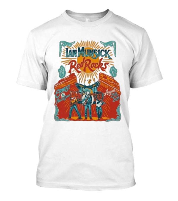 Ian Munsick Red Rocks August 25th 2026 Ernest Ned LeDoux T-Shirt