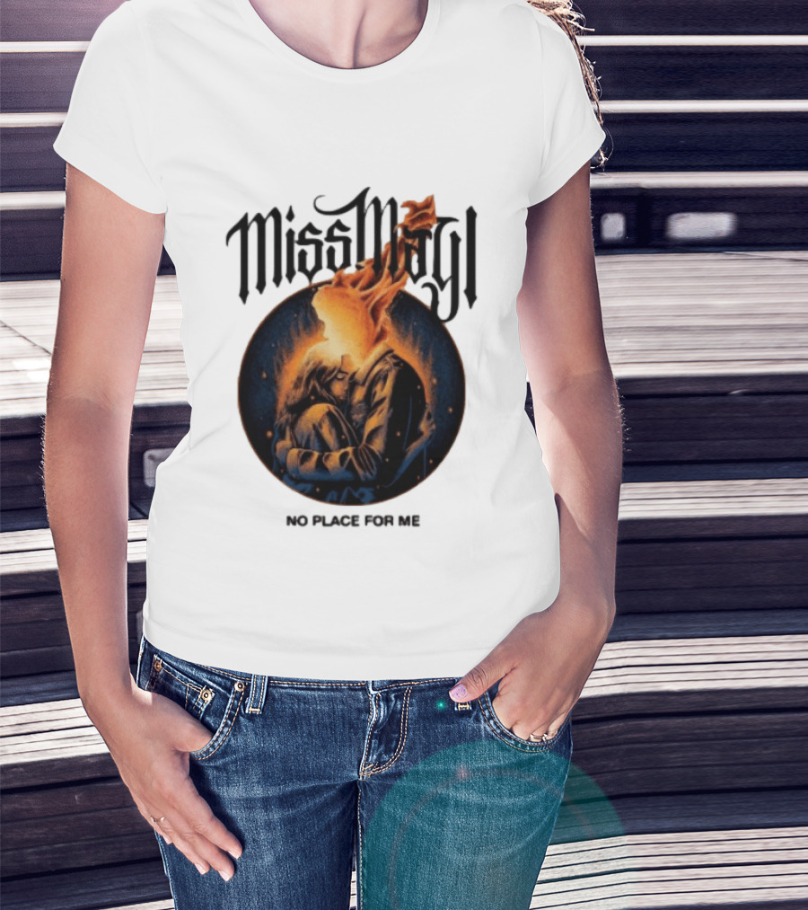Miss May I No Place For Me Solid State Records Store White Black Ringer T-Shirt