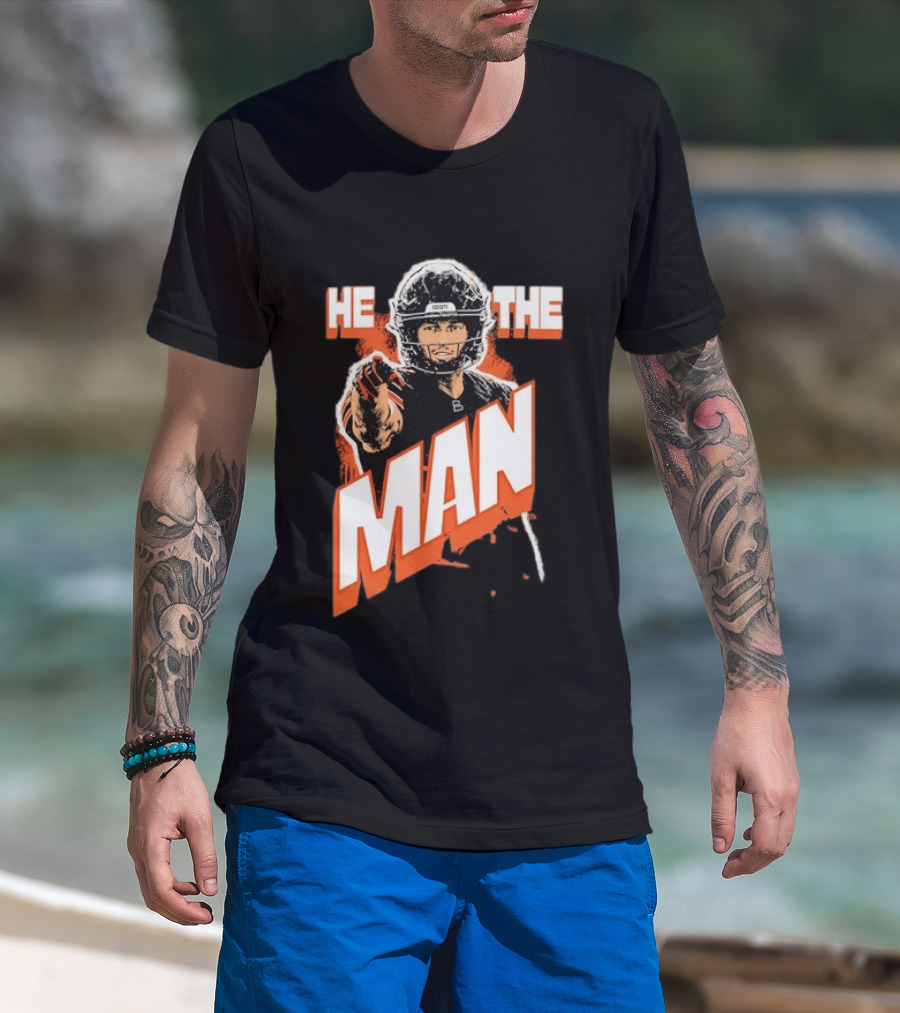 Caleb Williams He The Man Chicago Bears Fan T-Shirt