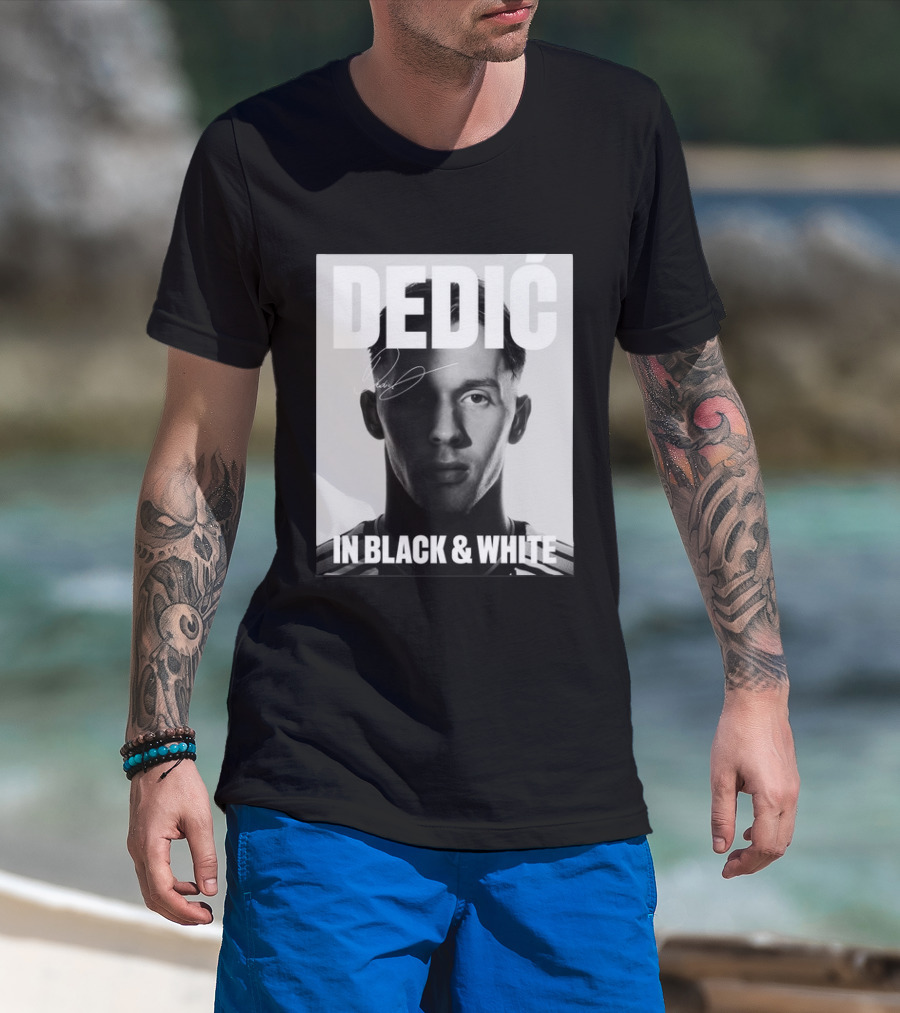 Dedić In Black & White Monochrome T-Shirt