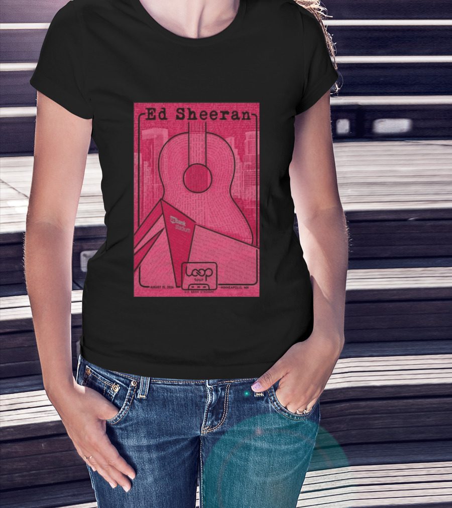 Ed Sheeran Loop Tour August 15 2026 U.S. Bank Stadium Minneapolis MN T-Shirt