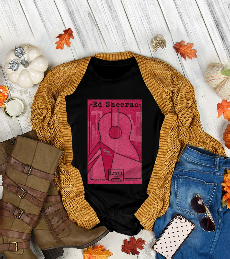 Ed Sheeran Loop Tour August 15 2026 U.S. Bank Stadium Minneapolis MN T-Shirt