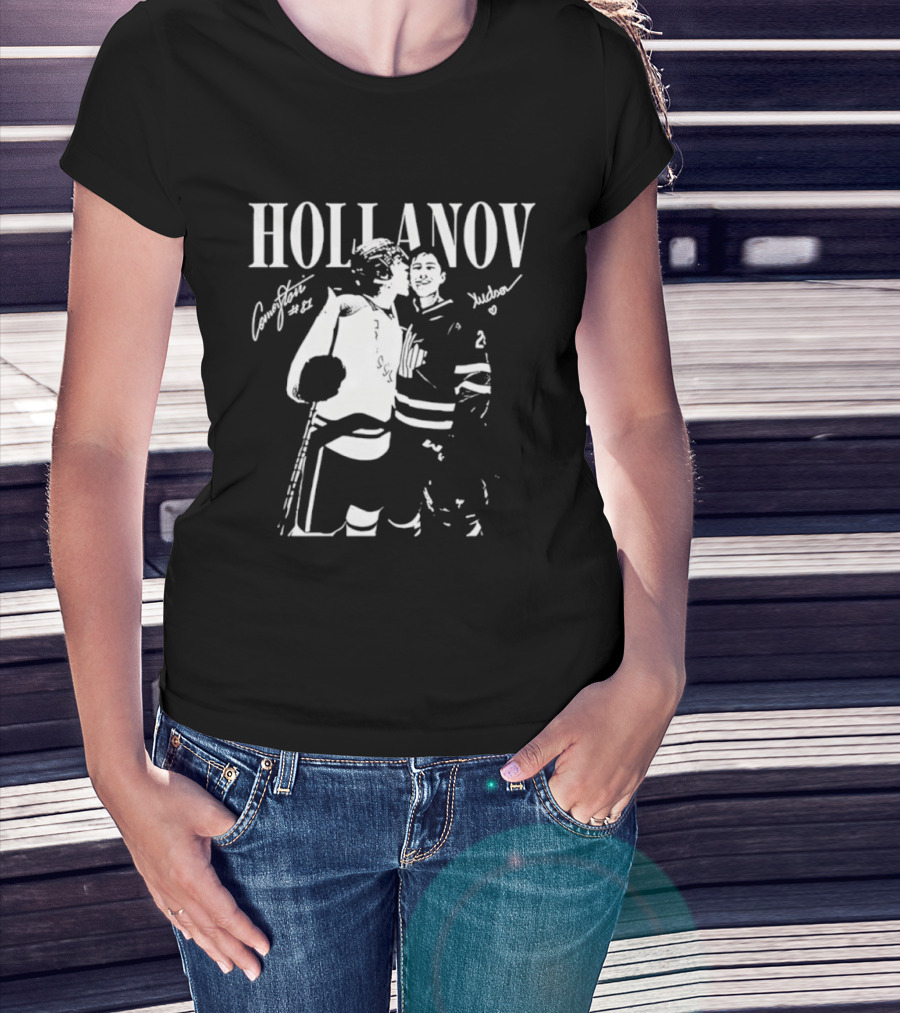 Hollanov Comorston Hudson No 87 Autographs T-Shirt