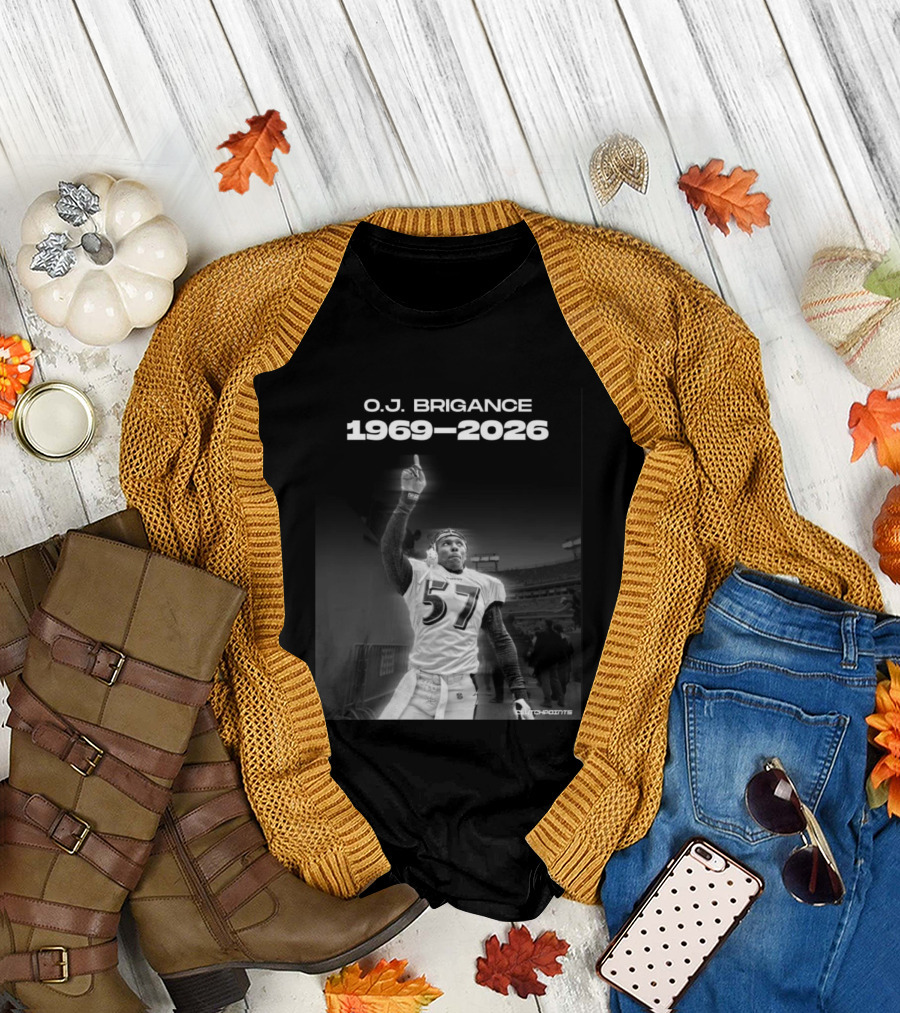 O.J. Brigance 1969 2026 Ravens Linebacker Legacy T-Shirt
