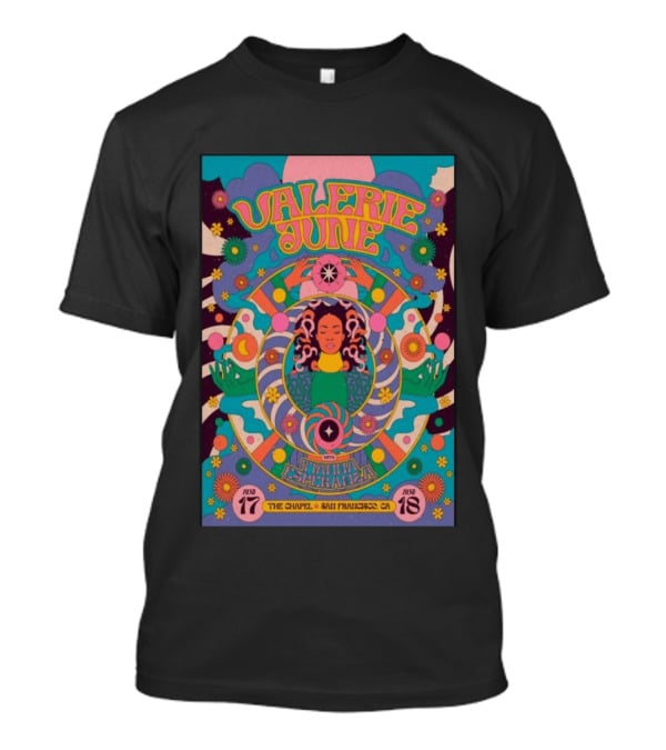 Valerie June With Samantha Diaz August 17 18 2026 The Chapel San Francisco CA T-Shirt