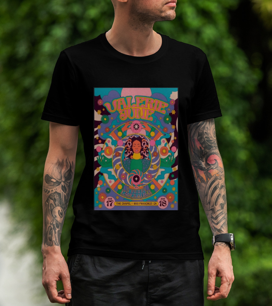 Valerie June With Samantha Diaz August 17 18 2026 The Chapel San Francisco CA T-Shirt