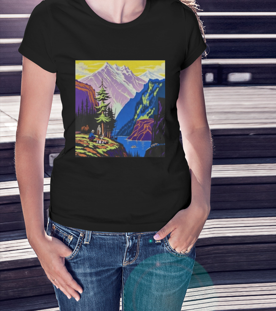 Zach Bryan Aug 13 14 2026 Denver Colorado Mountain Landscape Scenic T-Shirt