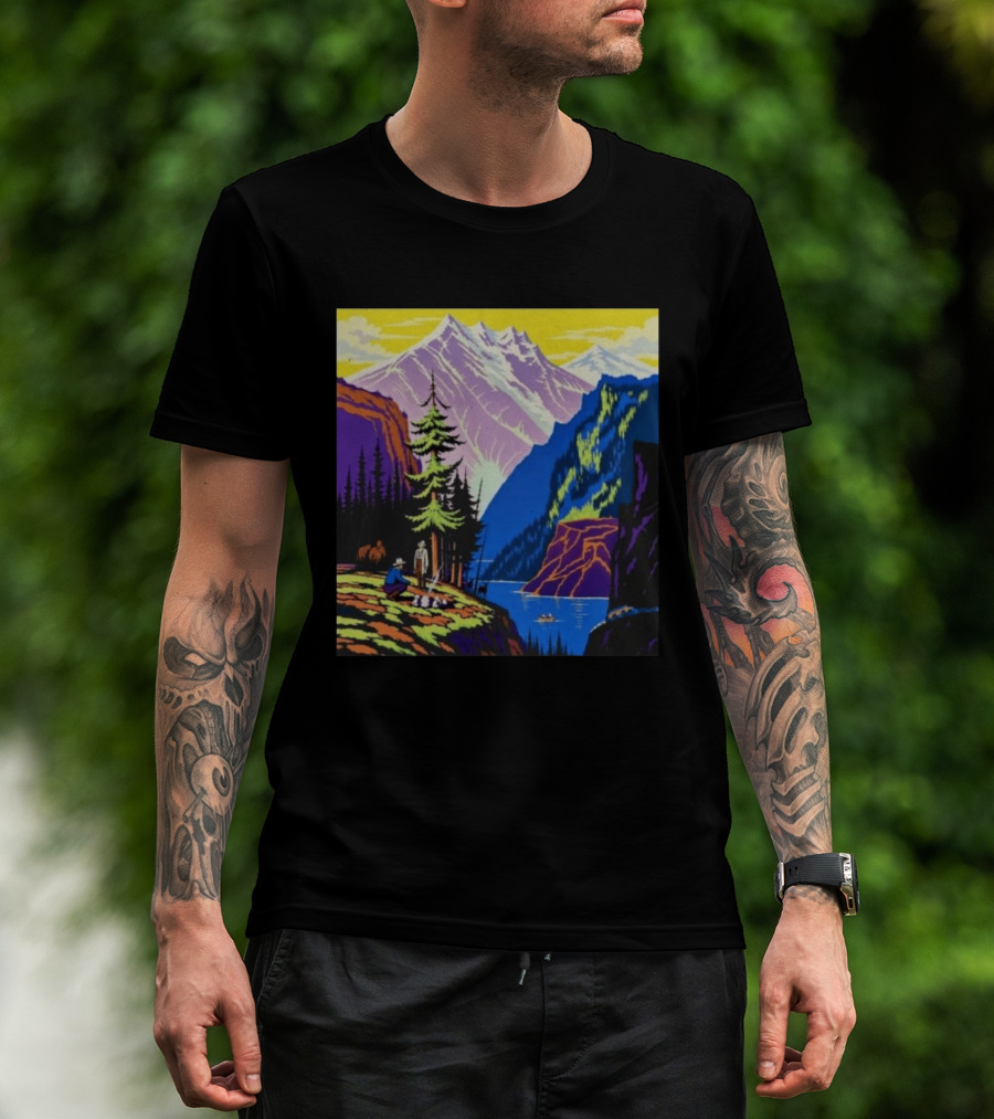 Zach Bryan Aug 13 14 2026 Denver Colorado Mountain Landscape Scenic T-Shirt
