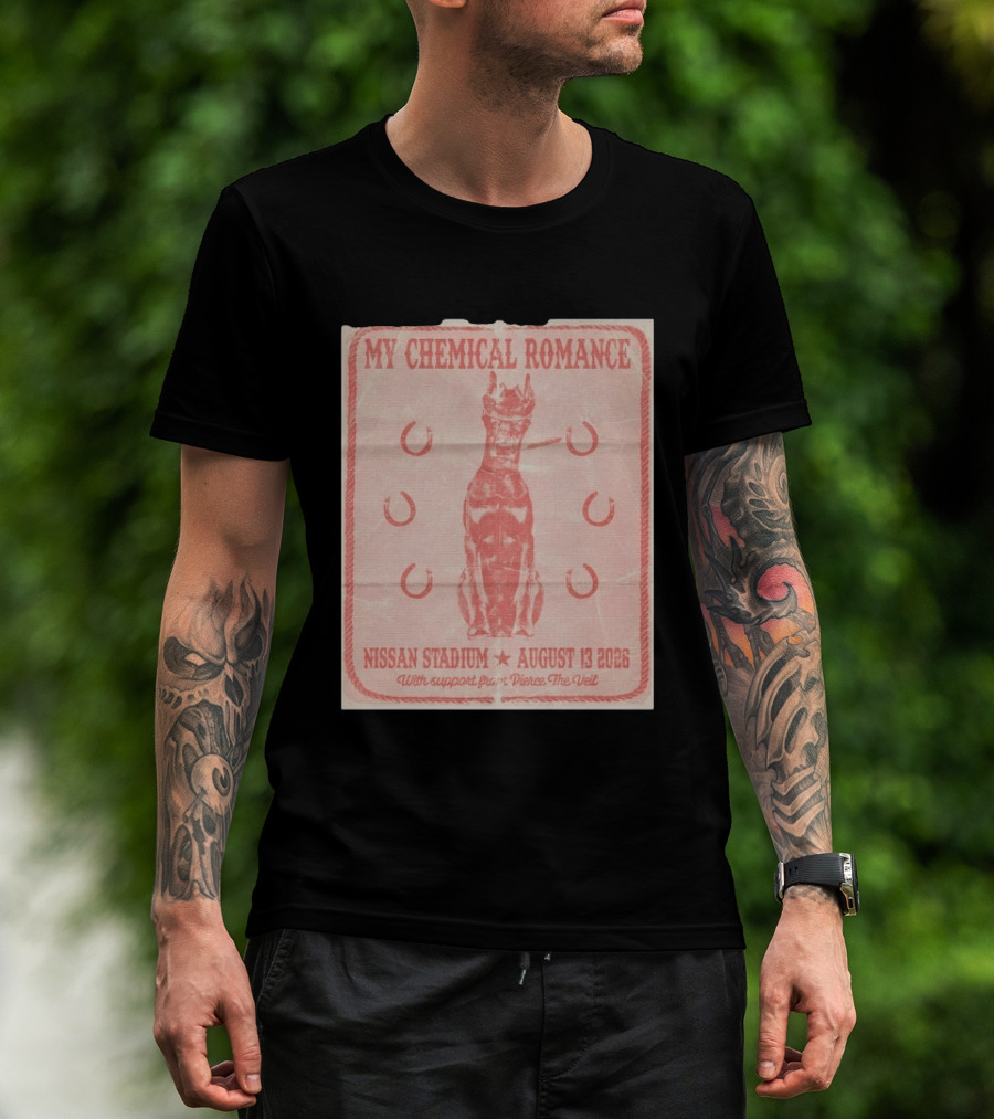 My Chemical Romance Nissan Stadium August 13 2026 With Support From Pierce The Veil T-Shirt