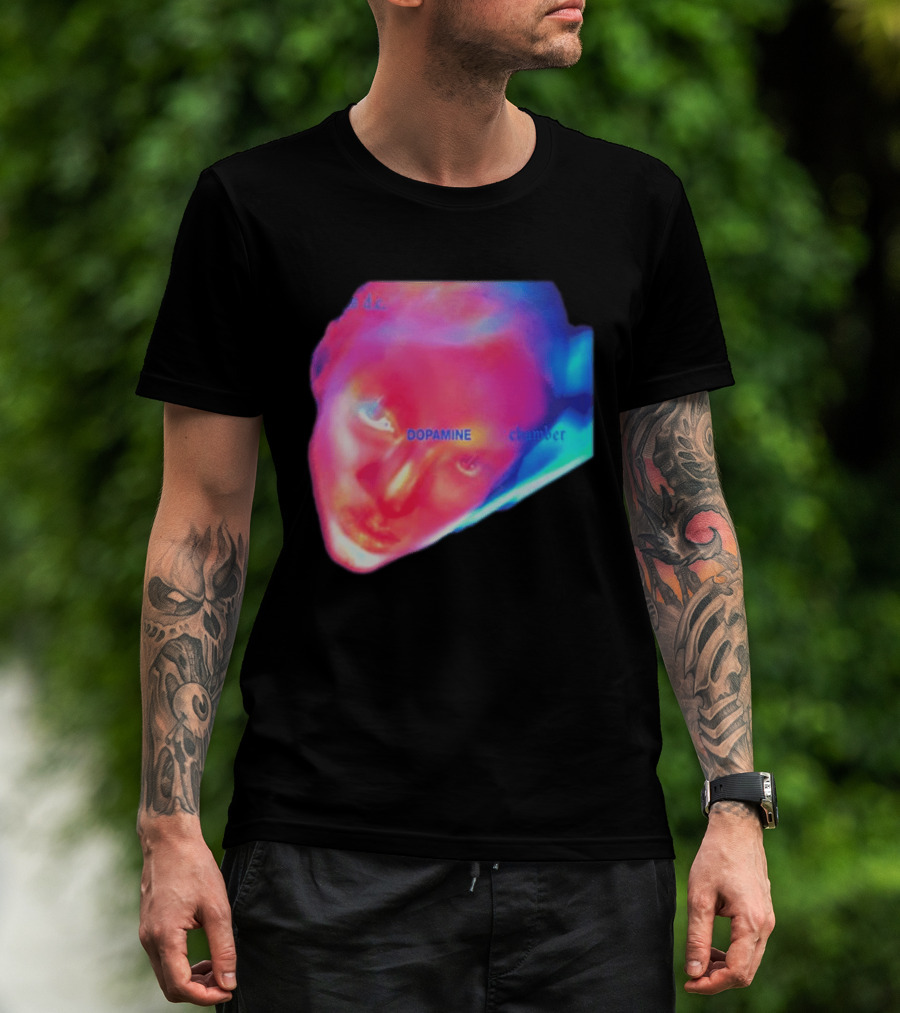 Fontaines D.C. Dopamine Chamber Album Cover Art Face T-Shirt
