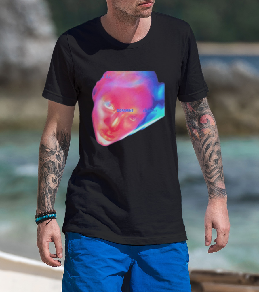 Fontaines D.C. Dopamine Chamber Album Cover Art Face T-Shirt