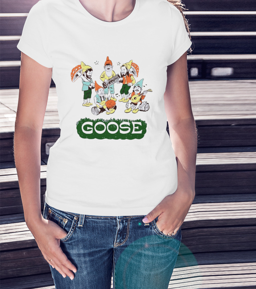 Goose Band Garden Gnome Music Festival Indie Rock T-Shirt