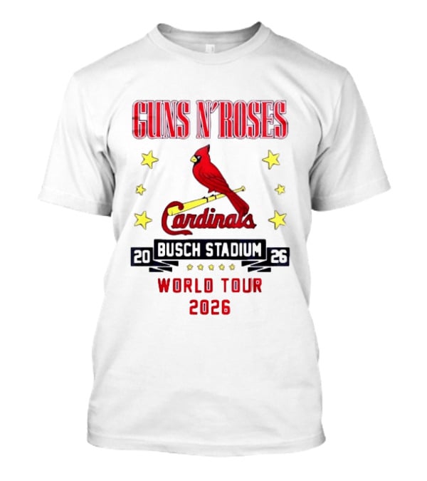 Guns N' Roses Busch Stadium St Louis Cardinals World Tour 2026 T-Shirt