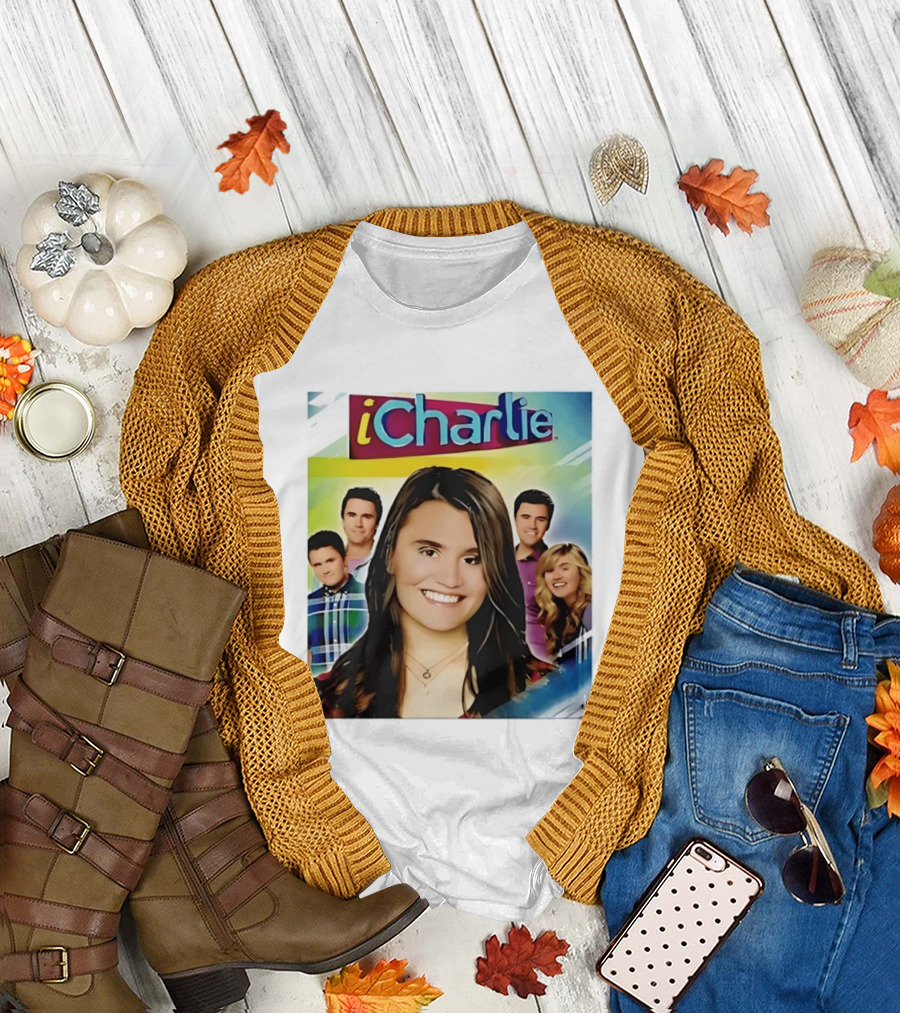 ICharlie Pop Culture Cast Television Show Iconic Faces T-Shirt