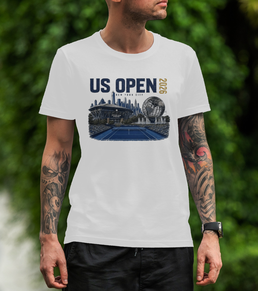 US Open 2026 New York City Arthur Ashe Stadium Flushing Meadows T-Shirt